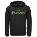【送料無料】 ライセンス キャラクター メンズ Tシャツ トップス Disney's Encanto Men's Gradient Logo Hoodie Black(4)