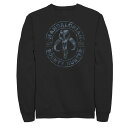 【送料無料】 ライセンス キャラクター メンズ Tシャツ トップス Big & Tall Star Wars The Mandalorian Bounty Hunter Stamp Sweatshirt Black