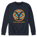 【送料無料】 ライセンス キャラクター メンズ Tシャツ トップス Men's Yellowstone Saddle Blanket Sweatshirt Navy(4)