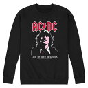 【送料無料】 ライセンス キャラクター メンズ Tシャツ トップス Men's ACDC Lock Daughters Up Sweatshirt Black(4)