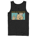 【送料無料】 ライセンス キャラクター メンズ Tシャツ トップス Men's The Flintstones Fred Tank Top Black(4)