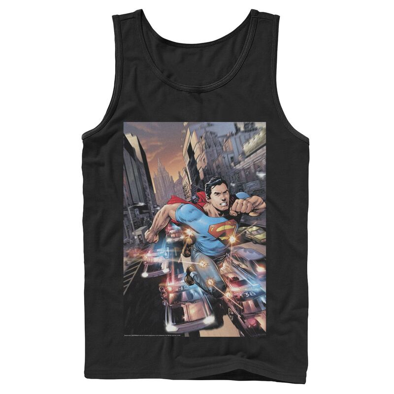 ReVida ŷԾŹ㤨̵֡ 饤 饯  T ȥåץ Men's DC Comics Superman Flashing Lights Poster Tank Top BlackפβǤʤ6,480ߤˤʤޤ