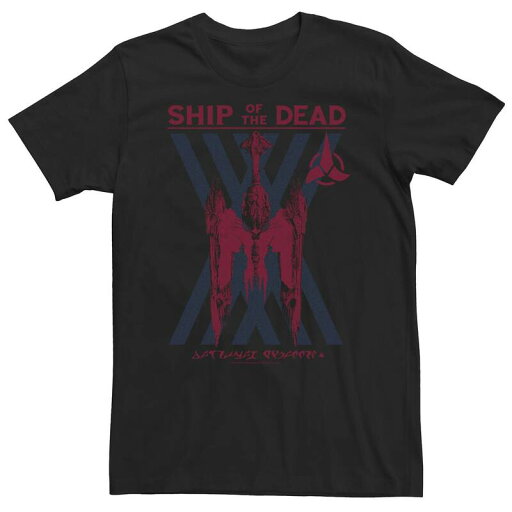 【送料無料】 ライセンス キャラクター メンズ Tシャツ トップス Big & Tall Star Trek Discovery Ship Of The Dead Striped Poster Tee Black 【送料無料】 ライセンス キャラクター メンズ Tシャツ トップス Big & Tall Star Trek Discovery Ship Of The Dead Striped Poster Tee Black