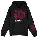 【送料無料】 ライセンス キャラクター レディース Tシャツ トップス Juniors' The Exorcist Believer Candle Design Graphic Hoodie Black