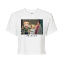 【送料無料】 ライセンス キャラクター レディース Tシャツ トップス Juniors' Friends Turkey Head Cropped Tee White