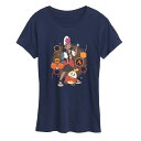 【送料無料】 ライセンス キャラクター レディース Tシャツ トップス Women's Pokemon Roy & Fuecoco Graphic Tee Navy