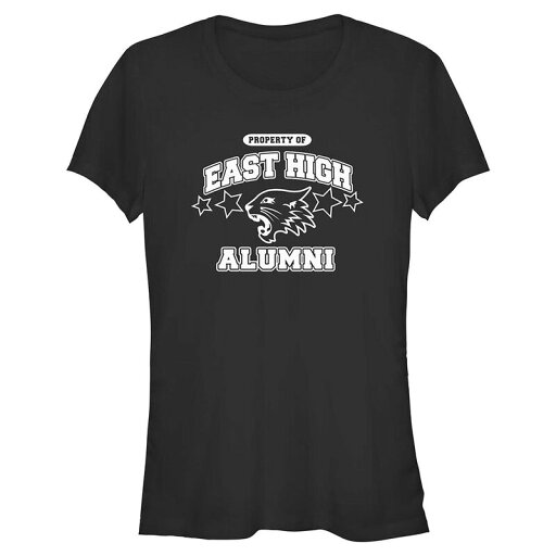 【送料無料】 ディズニー レディース Tシャツ トップス Disney's High School Musical Juniors' Alumni Graphic Tee Black 【送料無料】 ディズニー レディース Tシャツ トップス Disney's High School Musical Juniors' Alumni Graphic Tee Black