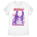 【送料無料】 ディズニー レディース Tシャツ トップス Disney's That's So Raven Juniors' So Fashion Forward Graphic Tee White(4)