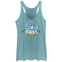 【送料無料】 スター ウォーズ レディース Tシャツ トップス Juniors' Star Wars 100 Day Of School Racerback Tank Top Tahiti Blue