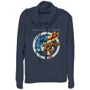 【送料無料】 マーベル レディース Tシャツ トップス Plus Size Marvel Fantastic Four Classic Poster Cowlneck Graphic Lightweight Long Sleeve Navy(4)