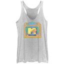 【送料無料】 ライセンス キャラクター レディース Tシャツ トップス Juniors' MTV World Logo Racerback Tank Top W...