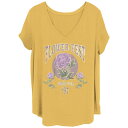 【送料無料】 ライセンス キャラクター レディース Tシャツ トップス Juniors' Plus Size Flower Fest World Tour 97...
