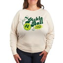 【送料無料】 ライセンス キャラクター レディース Tシャツ トップス Plus Size Pickleball Champion Lightweight French Terry Sweatshirt Birch|詳細画像