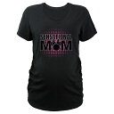 【送料無料】 ライセンス キャラクター レディース Tシャツ トップス Maternity Minnie Mouse Sensational Mom V-Neck Graphic Tee Black(4)