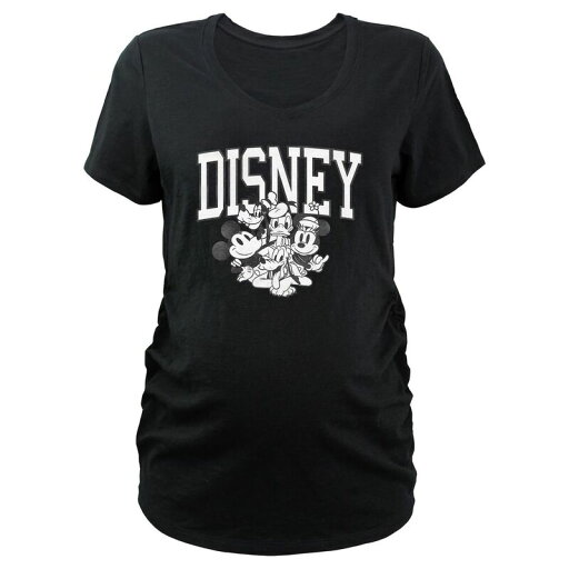 【送料無料】 ライセンス キャラクター レディース Tシャツ トップス Maternity Mickey Mouse And Friends Disney Group V-Neck Graphic Tee Black 【送料無料】 ライセンス キャラクター レディース Tシャツ トップス Maternity Mickey Mouse And Friends Disney Group V-Neck Graphic Tee Black