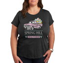 【送料無料】 アンブランデッド レディース Tシャツ トップス Plus Spring Hill Egg Farm Truck Graphic Tee Heather Charcoal(4)