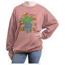 【送料無料】 ライセンス キャラクター レディース Tシャツ トップス Juniors' Pokemon Oddish Field Graphic Fleece Desert Pink(4)
