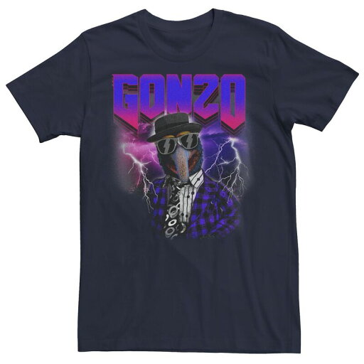 【送料無料】 ライセンス キャラクター メンズ Tシャツ トップス Men's The Muppets Gonzo Rocker Poster Graphic Tee Navy 【送料無料】 ライセンス キャラクター メンズ Tシャツ トップス Men's The Muppets Gonzo Rocker Poster Graphic Tee Navy