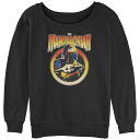 【送料無料】 スター ウォーズ レディース Tシャツ トップス Juniors' Star Wars The Mandalorian Mando & Child Slouchy Terry Black
