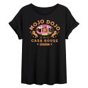 【送料無料】 ライセンス キャラクター レディース Tシャツ トップス Juniors' Barbie The Movie Mojo Dojo Graphic Tee Black(4)