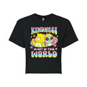 【送料無料】 ライセンス キャラクター レディース Tシャツ トップス Juniors' Care Bears Out Of This World Croppe...