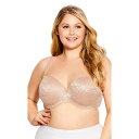 【送料無料】 アベニュー レディース ブラジャー アンダーウェア Avenue Lace Balconette Underwire Bra Natural(4)