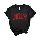 【送料無料】 Simply Sage Market レディース Tシャツ トップス Jolly Varsity Thick Outline Short Sleeve Graphic Tee Black(4)