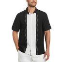 【送料無料】 キューバベラ メンズ シャツ トップス Men's Cubavera Colorblock Embroidery Short Sleeve But...