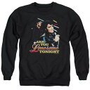 【送料無料】 ライセンス キャラクター メンズ ニット・セーター アウター Elvis Presley Are You Lonesome Adult Crewneck Sweatshirt Black(4)