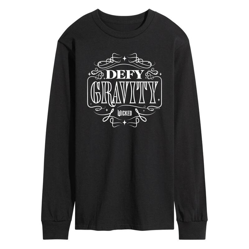 【送料無料】 ライセンス キャラクター メンズ Tシャツ トップス Men's Wicked Defy Gravity Long Sleeve Graphic Tee Black