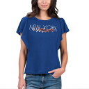 【送料無料】 G-III レディース Tシャツ トップス Women's G-III 4Her by Carl Banks Royal New York Mets Crowd Wave T-Shirt Met Blue(4)