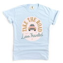 【送料無料】 Simply Sage Market レディース Tシャツ トップス Road Less Traveled Car Garment Dyed Te...
