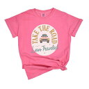 【送料無料】 Simply Sage Market レディース Tシャツ トップス Road Less Traveled Car Garment Dyed Te...