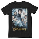 【送料無料】 ライセンス キャラクター メンズ Tシャツ トップス Men's Lord of the Rings: Return of the King Characters Poster Graphic Tee Black(4)