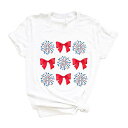【送料無料】 Simply Sage Market レディース Tシャツ トップス Coquette Firework Chart Short Sleeve Graphic Tee White(4)