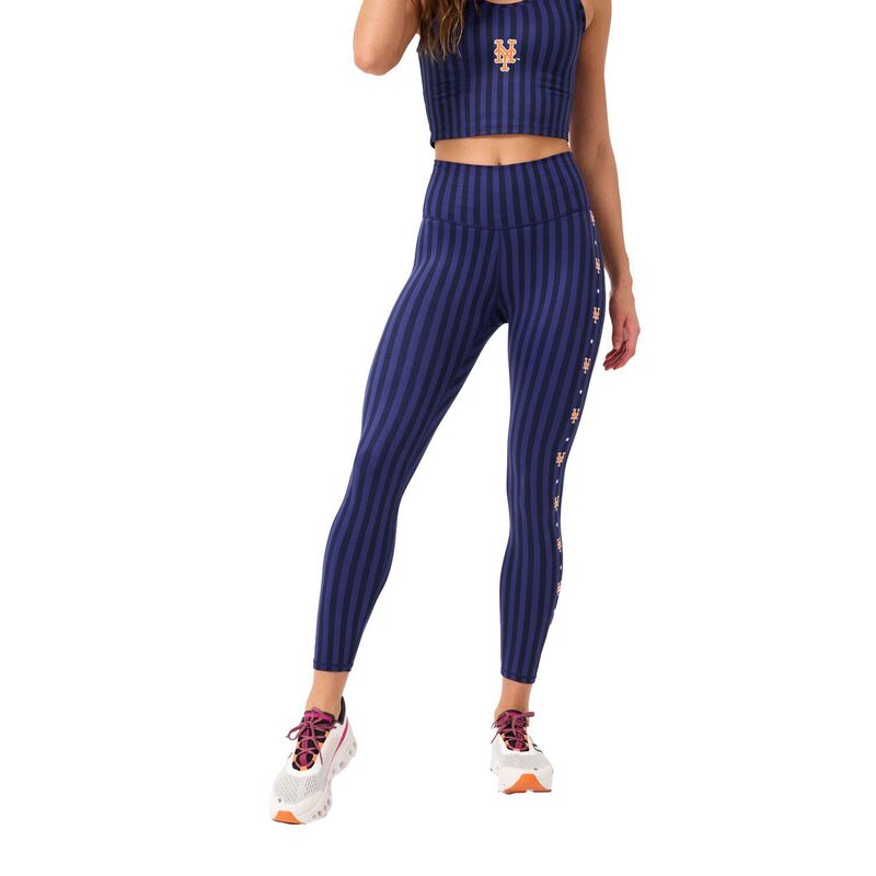 【送料無料】 テレズ レディース カジュアルパンツ ボトムス Women's Terez Navy New York Mets TLC Printed Leggings Met Navy