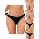 【送料無料】 アレグラ ケー レディース パンツ アンダーウェア 5 Packs Women's Unlined Underwear Satin Invisib...