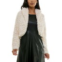 【送料無料】 ニナレオナルド レディース ニット・セーター アウター Women's Nina Leonard Curved Faux Fur Bolero L...