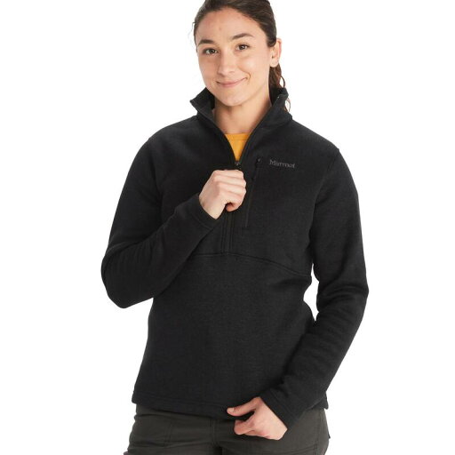 【送料無料】 マーモット レディース ジャケット・ブルゾン アウター Women's Marmot Drop Line Half Zip Pullover Black 【送料無料】 マーモット レディース ジャケット・ブルゾン アウター Women's Marmot Drop Line Half Zip Pullover Black