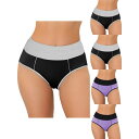 【送料無料】 アレグラ ケー レディース パンツ アンダーウェア 5 Packs Women's High Waist Tummy Control Color-...