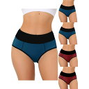 【送料無料】 アレグラ ケー レディース パンツ アンダーウェア 5 Packs Women's High Waist Tummy Control Color-...