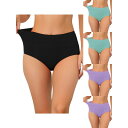 【送料無料】 アレグラ ケー レディース パンツ アンダーウェア 5 Packs Women's Cotton High Waist (available In...