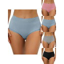【送料無料】 アレグラ ケー レディース パンツ アンダーウェア 5 Packs Women's High Waist Underwear Tummy Cont...