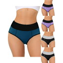 【送料無料】 アレグラ ケー レディース パンツ アンダーウェア 5 Packs Women's High Waist Tummy Control Color-...