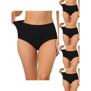 【送料無料】 アレグラ ケー レディース パンツ アンダーウェア 5 Packs Women's Cotton High Waist (available In...