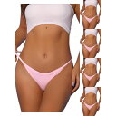 【送料無料】 アレグラ ケー レディース パンツ アンダーウェア 5 Packs Women's V-waisted Underwear Ruched Invi...