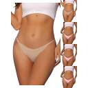 【送料無料】 アレグラ ケー レディース パンツ アンダーウェア 5 Packs Women's V-waisted Underwear Ruched Invi...