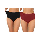 【送料無料】 アレグラ ケー レディース パンツ アンダーウェア 2 Packs Women's Cotton High Waist (available In...