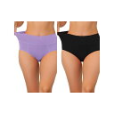 【送料無料】 アレグラ ケー レディース パンツ アンダーウェア 2 Packs Women's Cotton High Waist (available In...