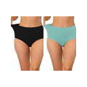 【送料無料】 アレグラ ケー レディース パンツ アンダーウェア 2 Packs Women's Cotton High Waist (available In...